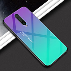 Carcasa Bumper Funda Silicona Espejo Gradiente Arco iris para Xiaomi Redmi K30 4G Verde