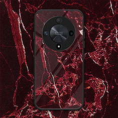 Carcasa Bumper Funda Silicona Espejo LS1 para Huawei Honor Magic6 Lite 5G Rojo