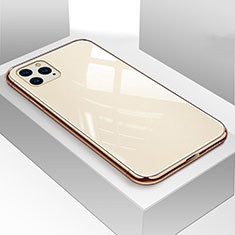 Carcasa Bumper Funda Silicona Espejo M01 para Apple iPhone 11 Pro Max Oro