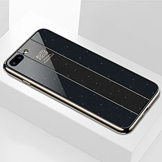 Carcasa Bumper Funda Silicona Espejo M01 para Apple iPhone 7 Plus Negro