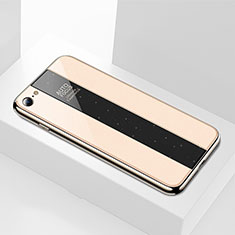 Carcasa Bumper Funda Silicona Espejo M01 para Apple iPhone SE (2020) Oro