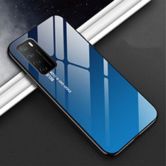 Carcasa Bumper Funda Silicona Espejo M01 para Huawei Honor Play4 5G Azul