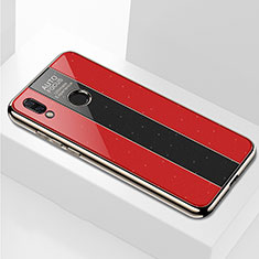 Carcasa Bumper Funda Silicona Espejo M01 para Huawei P Smart+ Plus Rojo