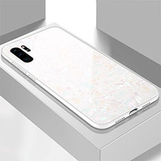 Carcasa Bumper Funda Silicona Espejo M01 para Huawei P30 Pro New Edition Blanco