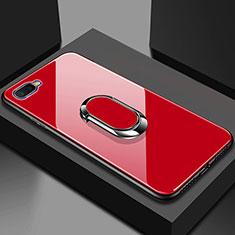 Carcasa Bumper Funda Silicona Espejo M01 para Oppo R17 Neo Rojo