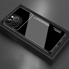 Carcasa Bumper Funda Silicona Espejo M02 para Apple iPhone 14 Pro Max Negro