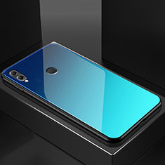 Carcasa Bumper Funda Silicona Espejo M02 para Huawei Honor V10 Lite Azul Cielo