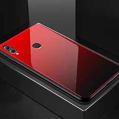 Carcasa Bumper Funda Silicona Espejo M02 para Huawei Honor V10 Lite Rojo