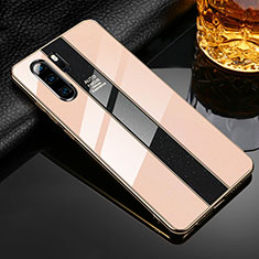 Carcasa Bumper Funda Silicona Espejo M02 para Huawei P30 Pro New Edition Oro