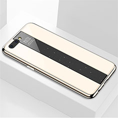 Carcasa Bumper Funda Silicona Espejo M03 para Oppo A5 Oro