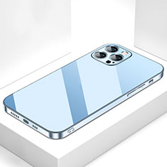 Carcasa Bumper Funda Silicona Espejo M05 para Apple iPhone 15 Pro Azul