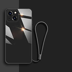 Carcasa Bumper Funda Silicona Espejo M08 para Apple iPhone 14 Negro