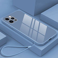 Carcasa Bumper Funda Silicona Espejo M09 para Apple iPhone 14 Pro Azul