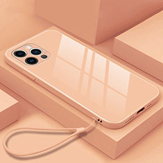 Carcasa Bumper Funda Silicona Espejo M09 para Apple iPhone 14 Pro Oro Rosa