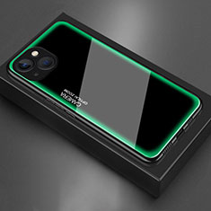 Carcasa Bumper Funda Silicona Espejo para Apple iPhone 13 Verde