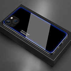 Carcasa Bumper Funda Silicona Espejo para Apple iPhone 14 Azul