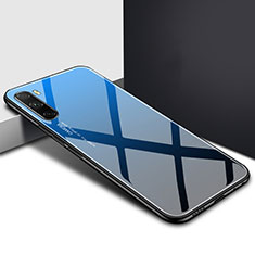 Carcasa Bumper Funda Silicona Espejo para Huawei Mate 40 Lite 5G Azul