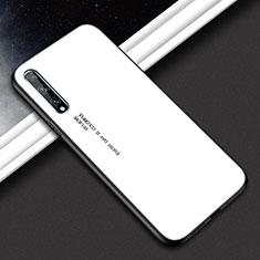 Carcasa Bumper Funda Silicona Espejo para Huawei Y8p Blanco