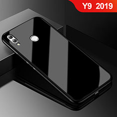 Carcasa Bumper Funda Silicona Espejo para Huawei Y9 (2019) Negro