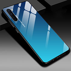 Carcasa Bumper Funda Silicona Espejo para OnePlus Nord Azul