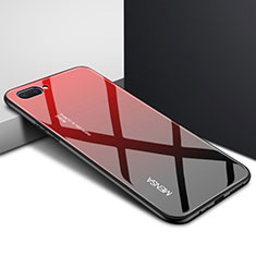 Carcasa Bumper Funda Silicona Espejo para Oppo A5 Rojo