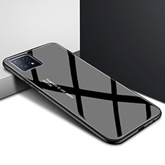 Carcasa Bumper Funda Silicona Espejo para Oppo A72 5G Negro