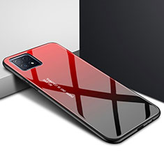 Carcasa Bumper Funda Silicona Espejo para Oppo A72 5G Rojo