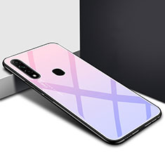 Carcasa Bumper Funda Silicona Espejo para Oppo A8 Morado