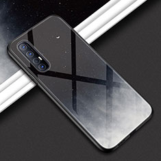 Carcasa Bumper Funda Silicona Espejo para Oppo Reno3 Pro Gris Oscuro