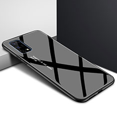 Carcasa Bumper Funda Silicona Espejo para Realme X7 Pro 5G Negro