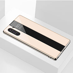 Carcasa Bumper Funda Silicona Espejo para Samsung Galaxy Note 10 Oro