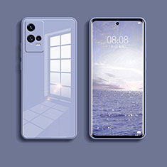 Carcasa Bumper Funda Silicona Espejo para Vivo iQOO 8 5G Gris Lavanda