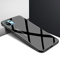 Carcasa Bumper Funda Silicona Espejo para Xiaomi Mi 11 Lite 5G NE Negro
