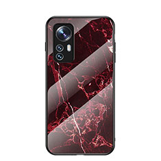 Carcasa Bumper Funda Silicona Espejo para Xiaomi Mi 12S Pro 5G Rojo