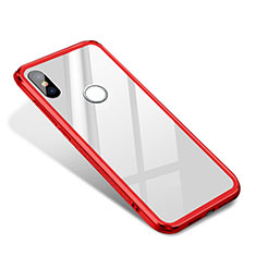 Carcasa Bumper Funda Silicona Espejo para Xiaomi Mi 8 SE Rojo