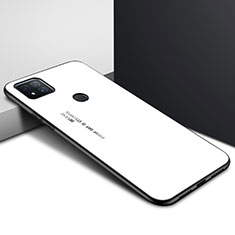 Carcasa Bumper Funda Silicona Espejo para Xiaomi POCO C3 Blanco
