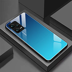 Carcasa Bumper Funda Silicona Espejo para Xiaomi Poco X5 5G Azul