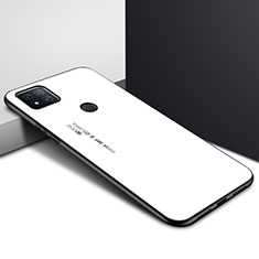 Carcasa Bumper Funda Silicona Espejo para Xiaomi Redmi 9 Activ Blanco