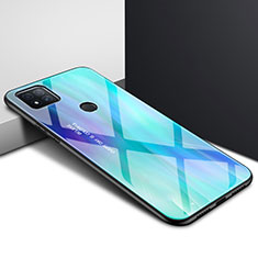 Carcasa Bumper Funda Silicona Espejo para Xiaomi Redmi 9 Activ Cian