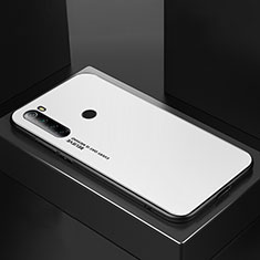 Carcasa Bumper Funda Silicona Espejo para Xiaomi Redmi Note 8T Blanco