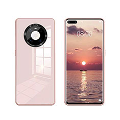 Carcasa Bumper Funda Silicona Espejo T01 para Huawei Mate 40E Pro 4G Rosa