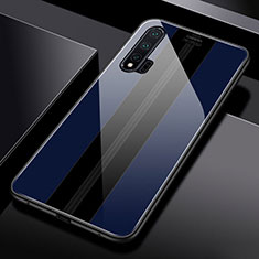 Carcasa Bumper Funda Silicona Espejo T01 para Huawei Nova 6 Azul