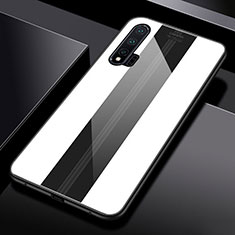 Carcasa Bumper Funda Silicona Espejo T01 para Huawei Nova 6 Blanco