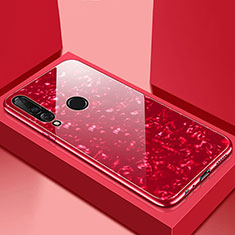 Carcasa Bumper Funda Silicona Espejo T01 para Huawei P30 Lite Rojo
