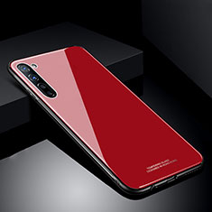 Carcasa Bumper Funda Silicona Espejo T01 para Oppo Find X2 Lite Rojo