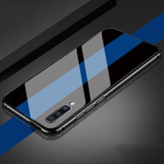 Carcasa Bumper Funda Silicona Espejo T01 para Samsung Galaxy A90 5G Azul