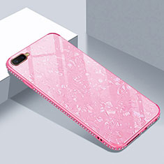 Carcasa Bumper Funda Silicona Espejo T02 para Oppo RX17 Neo Rosa