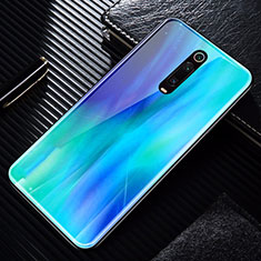 Carcasa Bumper Funda Silicona Espejo T02 para Xiaomi Redmi K20 Pro Azul Cielo