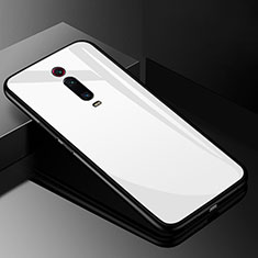 Carcasa Bumper Funda Silicona Espejo T03 para Xiaomi Mi 9T Blanco