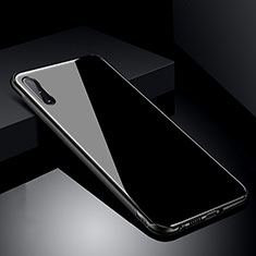 Carcasa Bumper Funda Silicona Espejo T04 para Samsung Galaxy A70 Negro